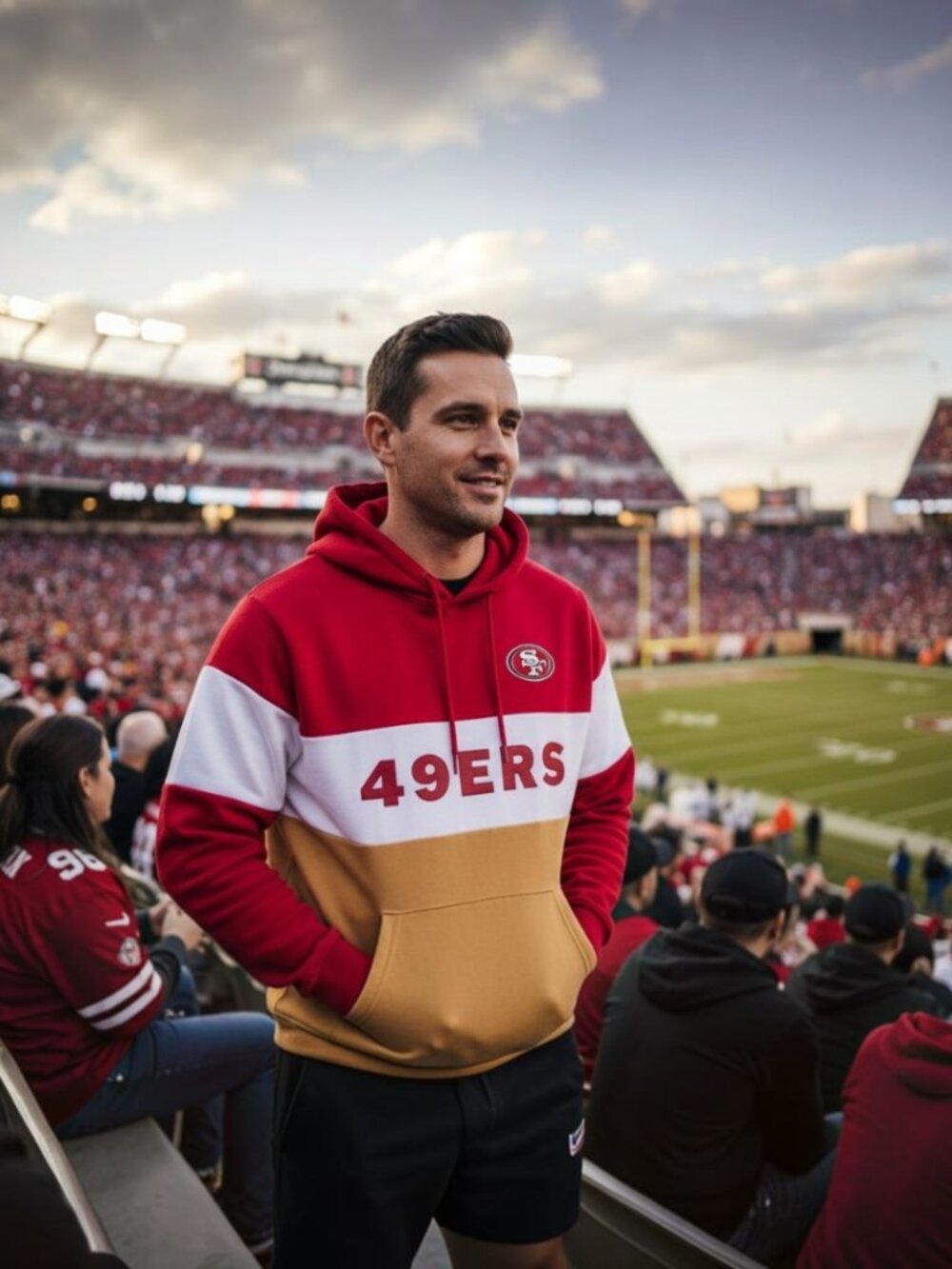 New Era San Francisco 49ers Raglan Pullover Hoodie 🏈